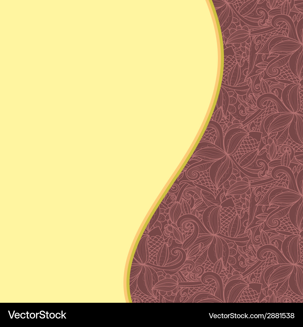 Border with abstract hand-drawn pattern Vector Image