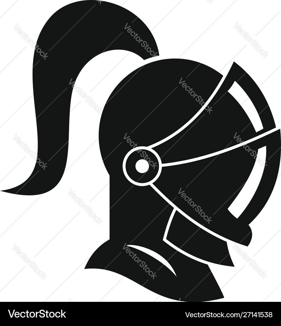 Knight avatar icon simple style vector image