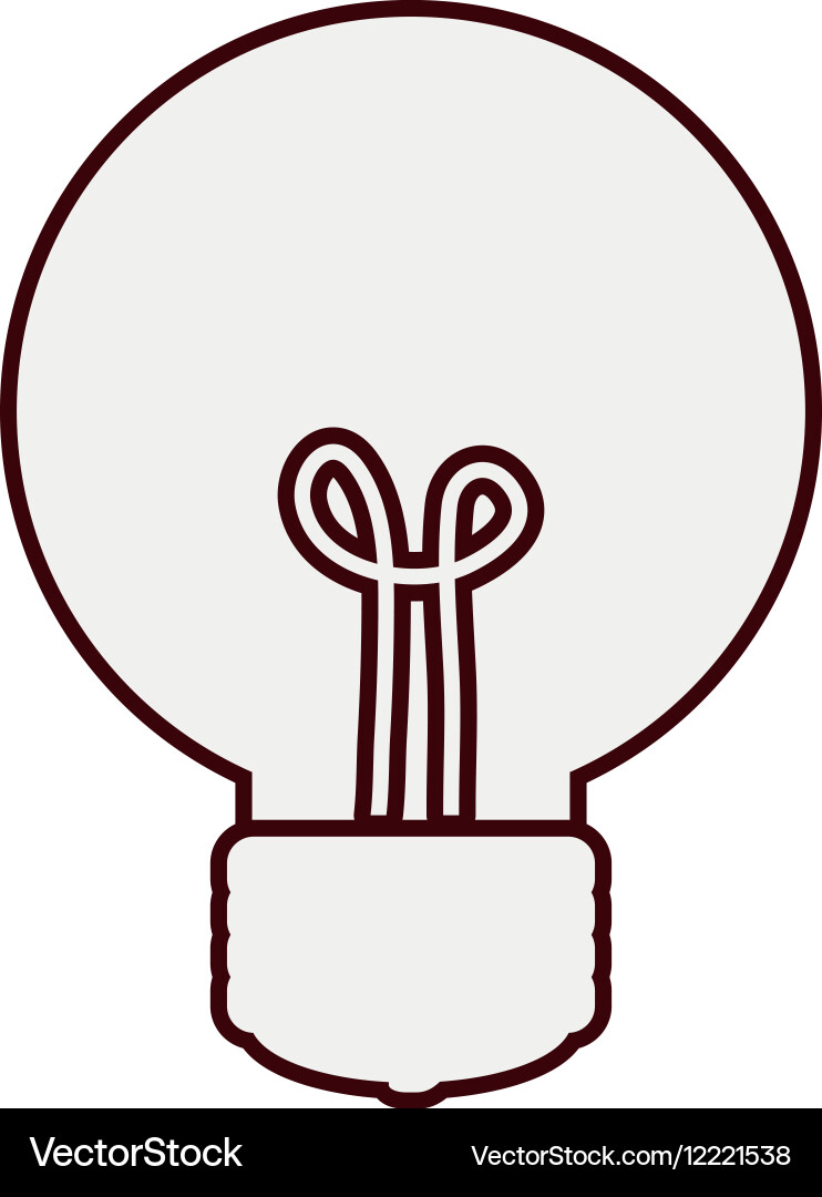 Regular lightbulb icon image vector image