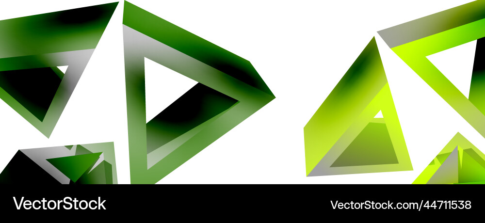 Triangle abstract background 3d basic Triangle abstract background 3d basic Vector Image