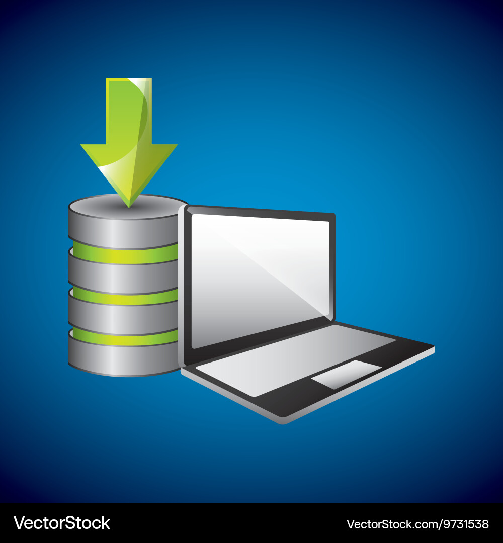 Web hosting icon technology design vector image
