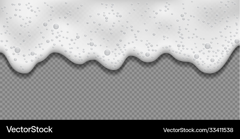 White soap forth foam texture isolated White soap forth foam texture isolated vector image