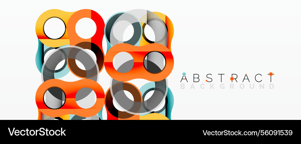 Abstract geometric pattern with interlocking Abstract geometric pattern with interlocking vector image