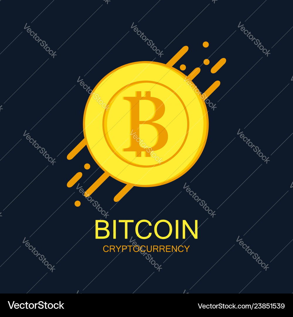 Bitcoin Crypto Logo (23851539) – Royalty-Free Vector | VectorStock
