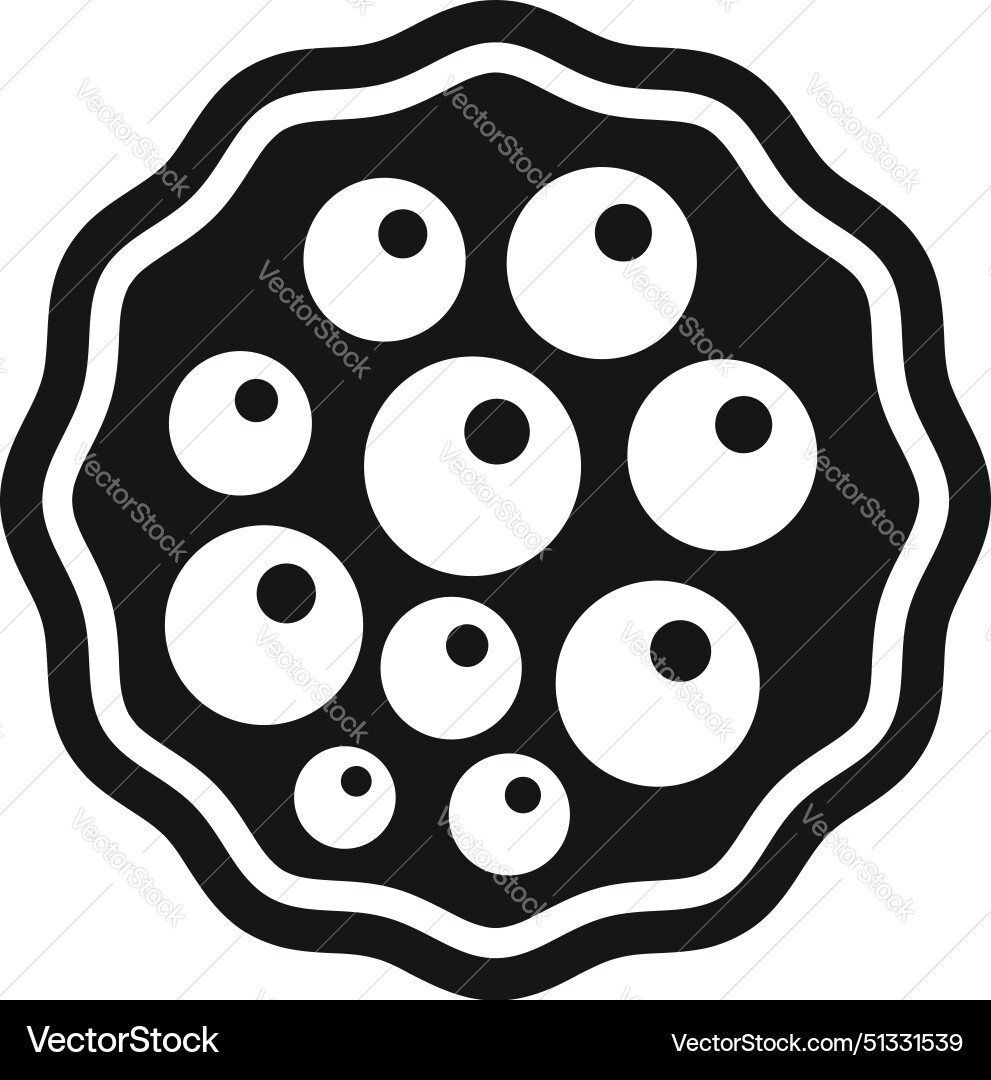 Black and white symmetrical circular pattern Black and white symmetrical circular pattern vector image