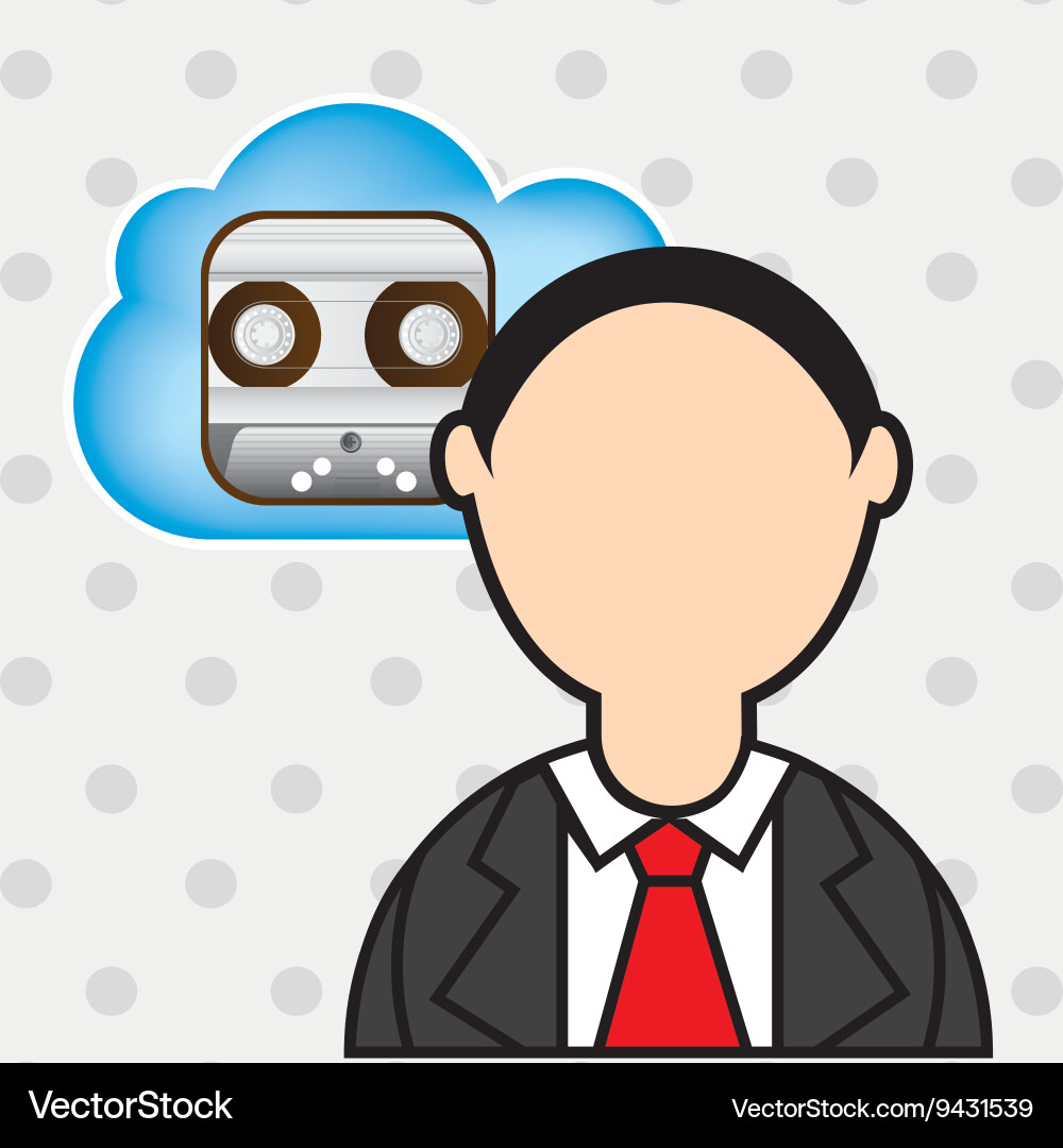 Cloud computing design Vector Image