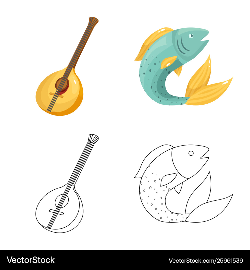 Isolated object and historic symbol set Vector Image
