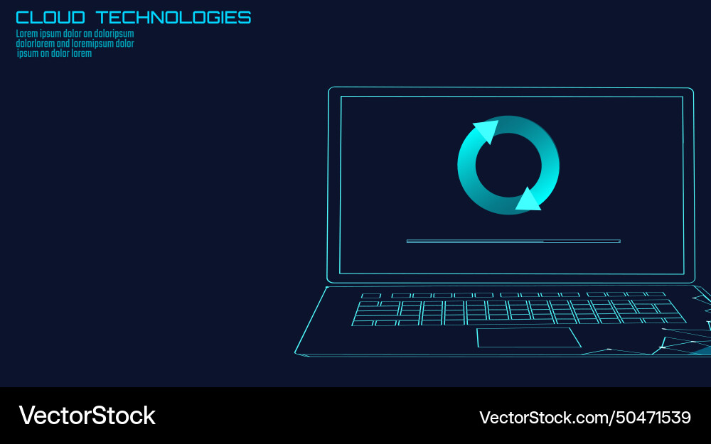 Laptop system update settings computer online Laptop system update settings computer online vector image