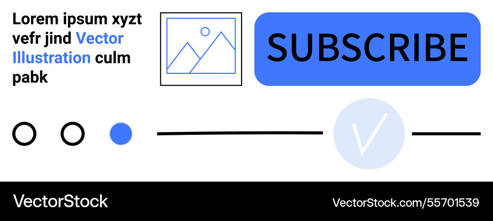 Modern call-to-action design featuring subscribe vector image