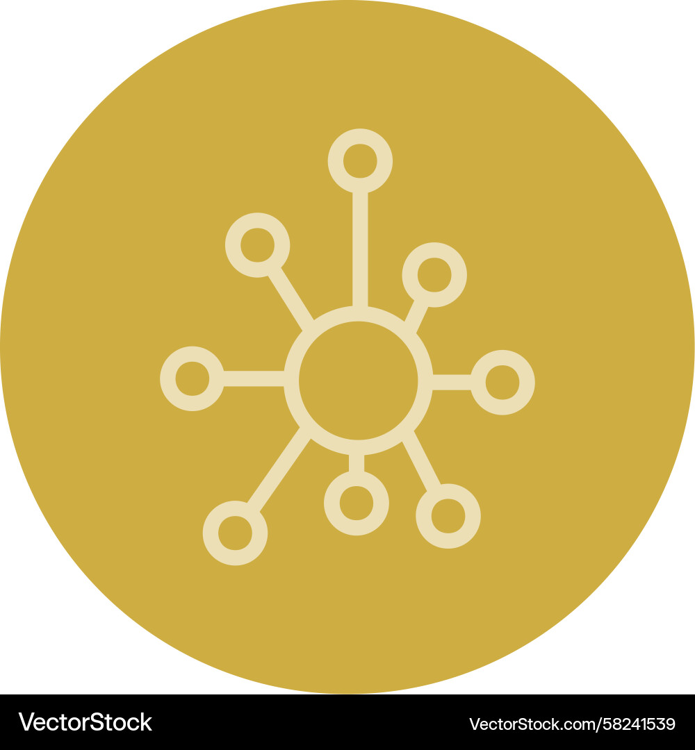 Multi-Colored Network Connection Icon Vector Image