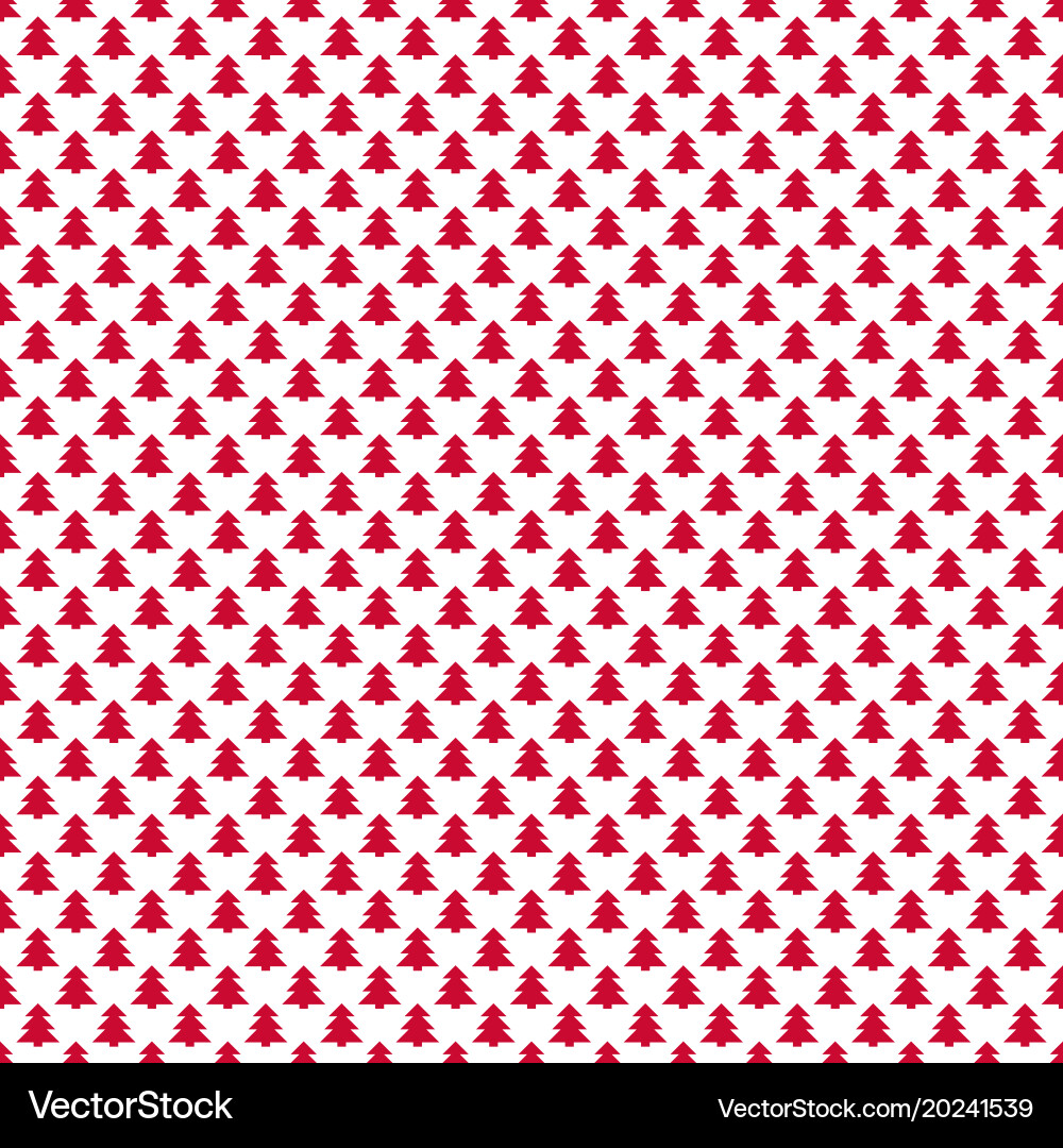 Seamless simple geometrical xmas tree pattern Vector Image