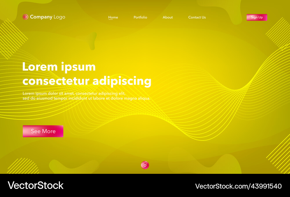 Abstract background website landing page template Abstract background website landing page template vector image