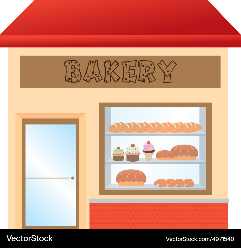 Abstract bakery object on a white background Vector Image