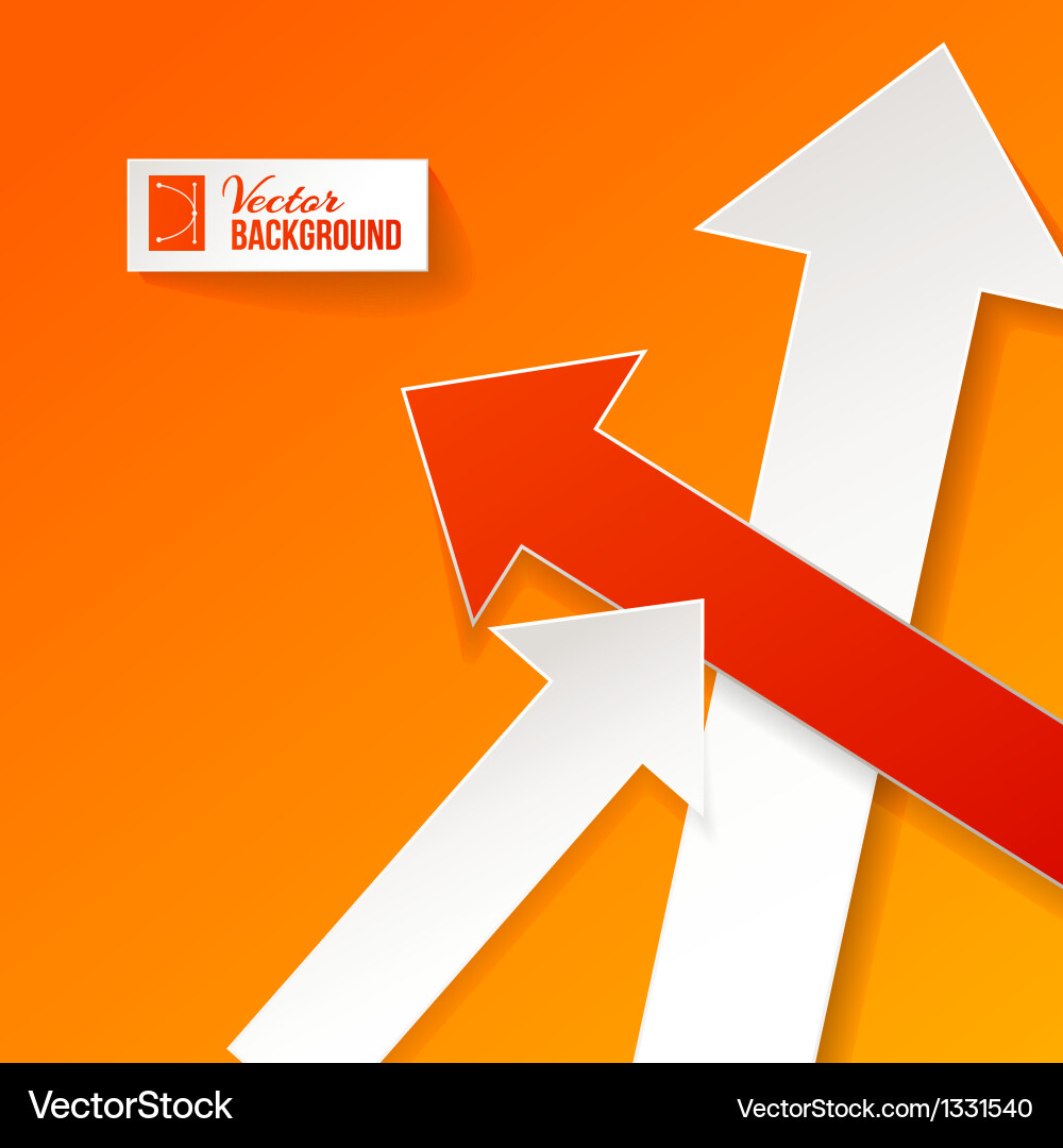 Dynamic Arrow Background vector image