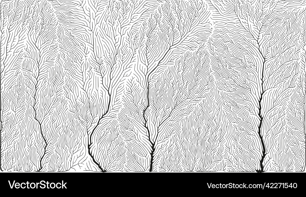 Growth pattern generative branching structure Vector Image