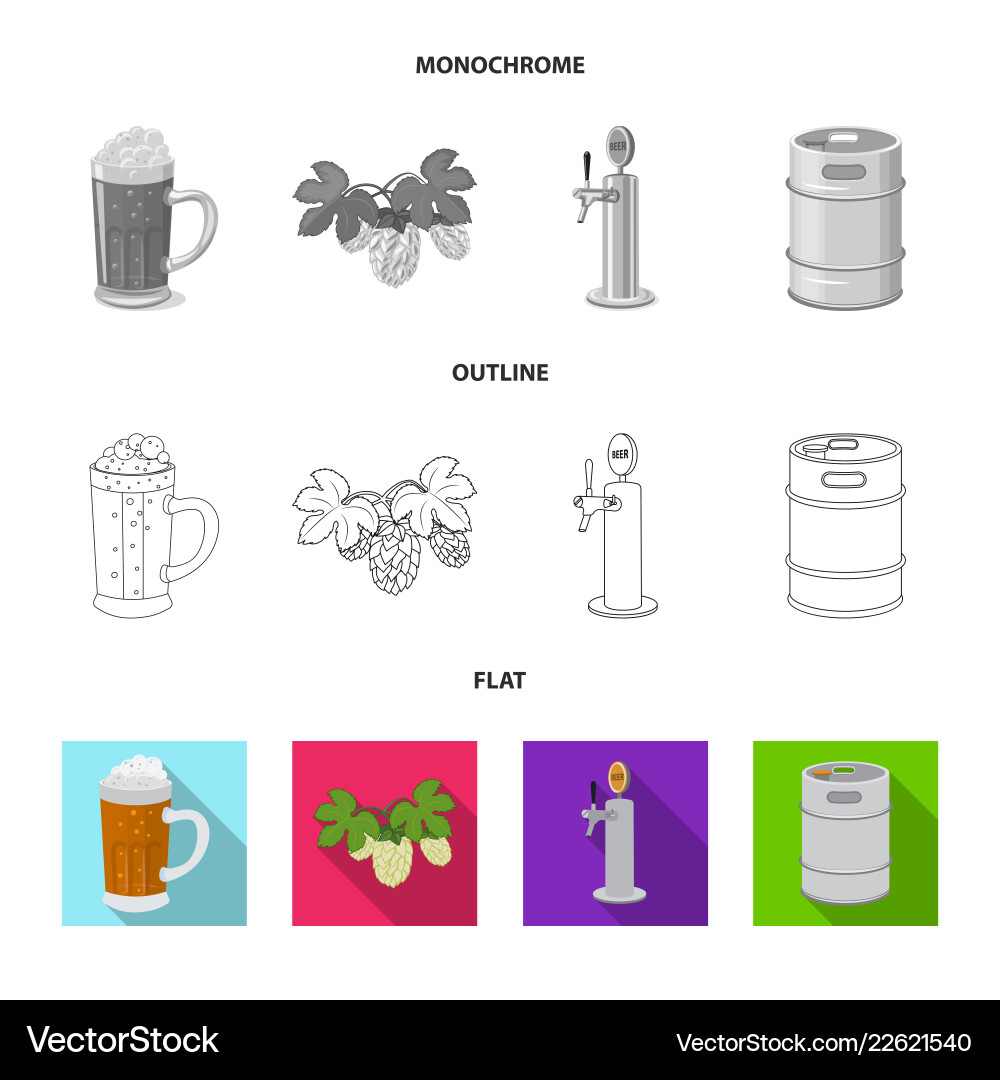 Isolated object of pub and bar icon collection Isolated object of pub and bar icon collection vector image
