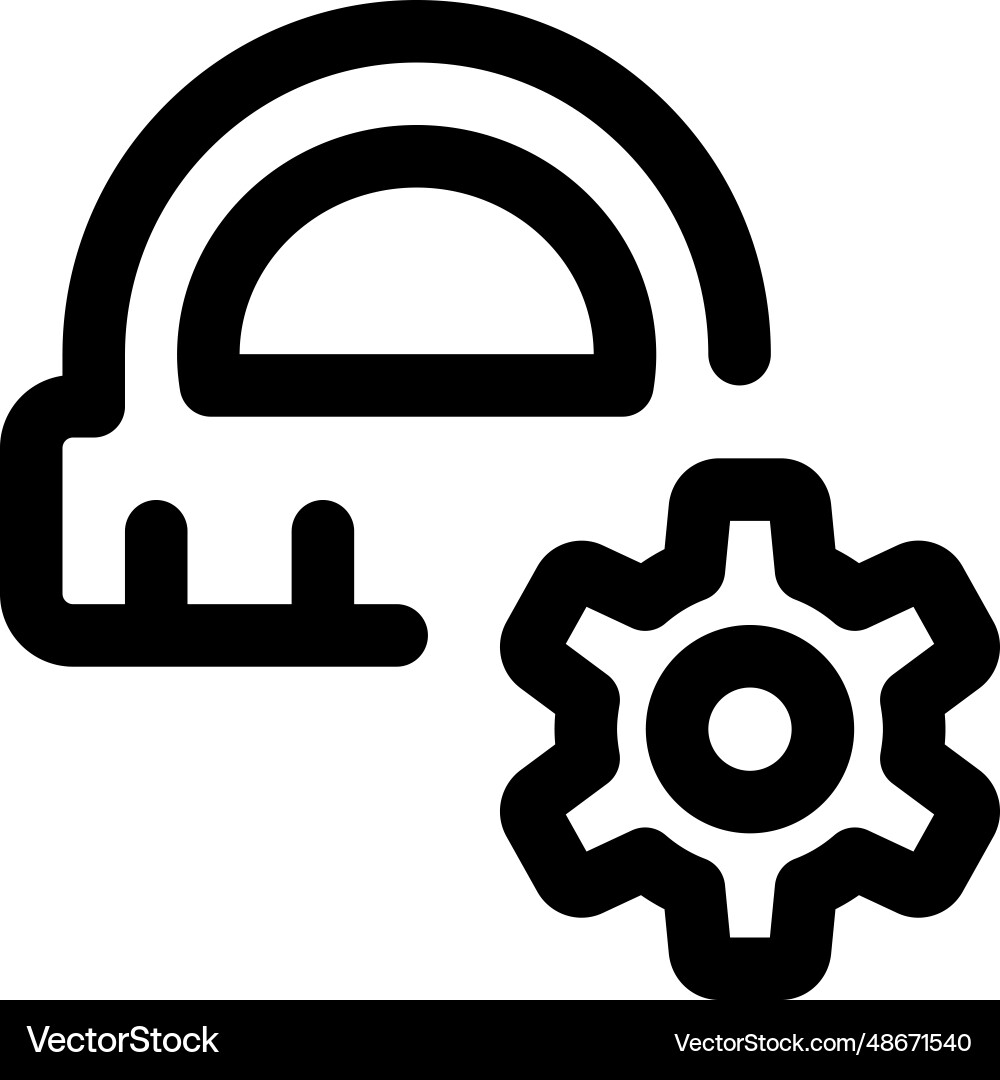 Parameter configuration before using rulers vector image