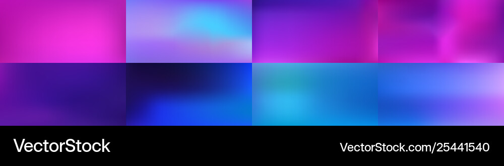 Set smooth abstract colorful mesh backgrounds Set smooth abstract colorful mesh backgrounds vector image