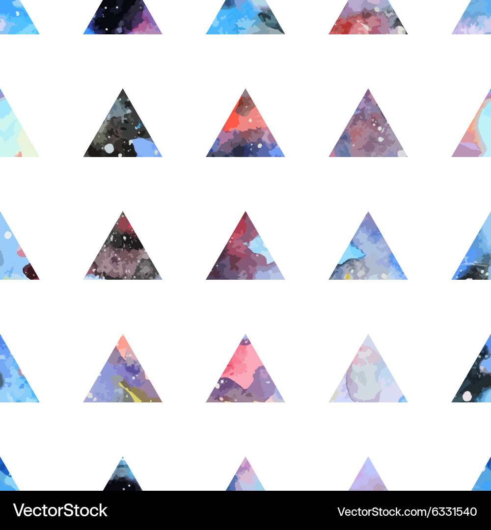 Triangles seamless pattern vector image