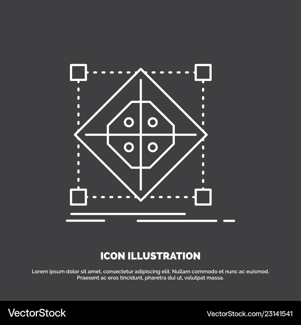 Architecture cluster grid model preparation icon Architecture cluster grid model preparation icon vector image