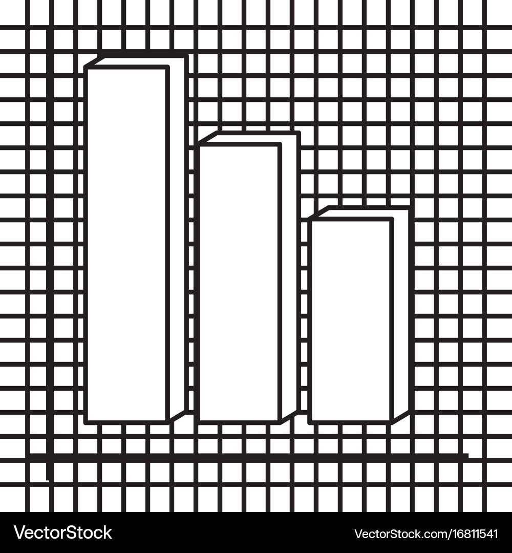 Graphic stats layout vector image