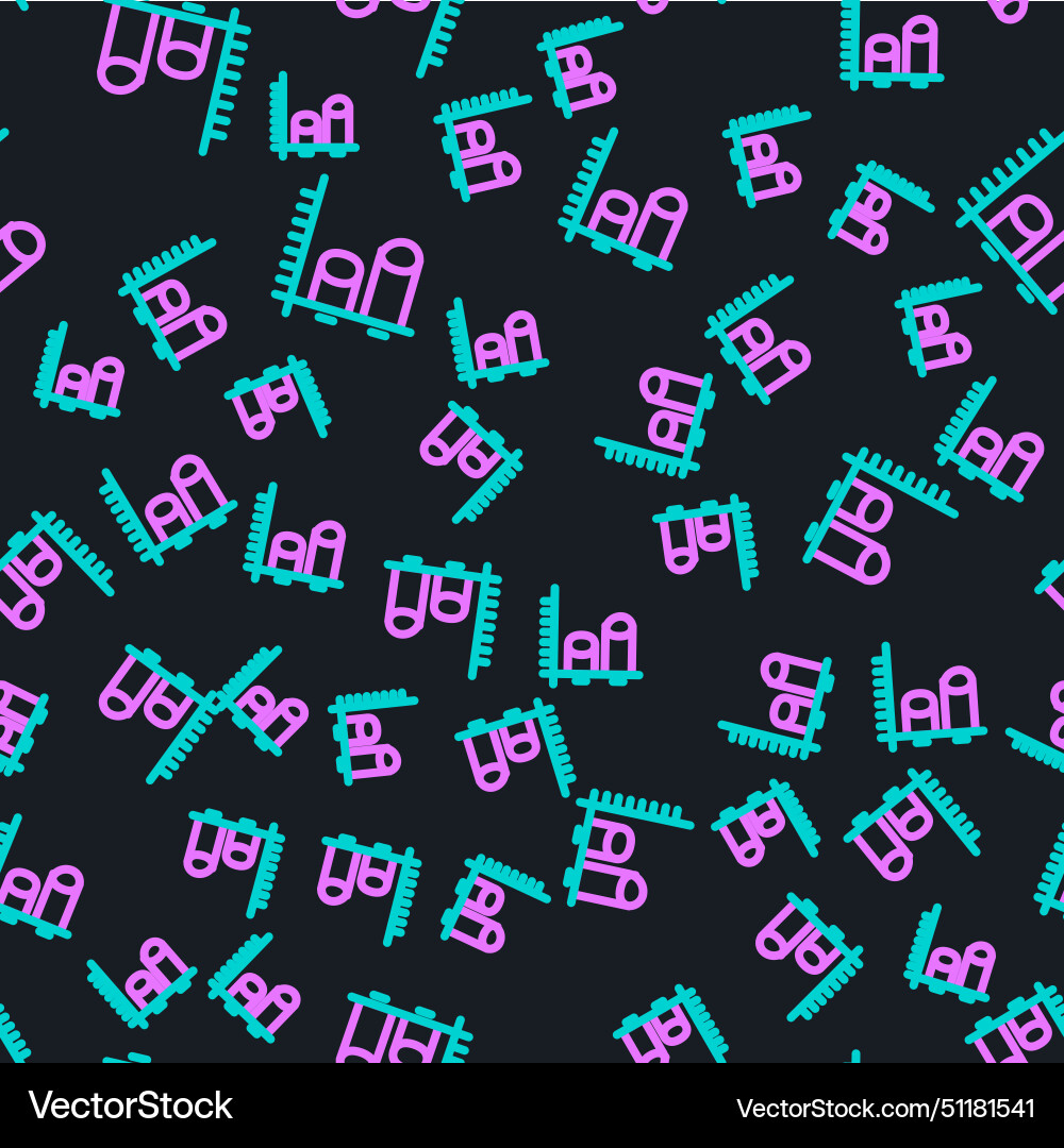 Line data analysis icon isolated seamless pattern Line data analysis icon isolated seamless pattern vector image