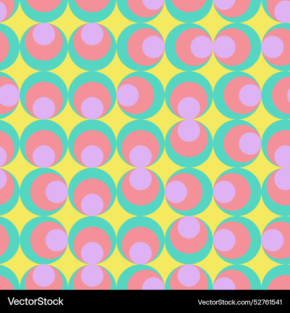 Mid Jahrhundert moderne groovy Kreise nahtlose Muster Mid Jahrhundert moderne groovy Kreise nahtlose Muster vektorbild