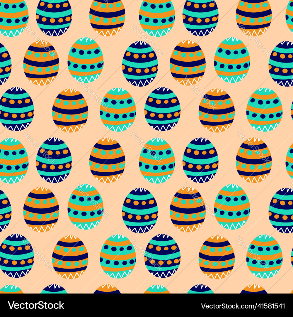 Seamless egg patterns with a pattern easter Vector Image