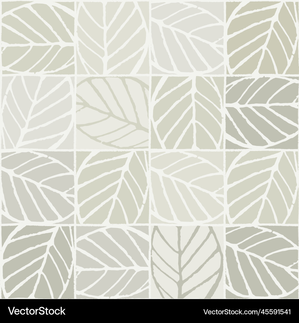 Seamless pattern with elm tree branches and leaves Seamless pattern with elm tree branches and leaves vector image