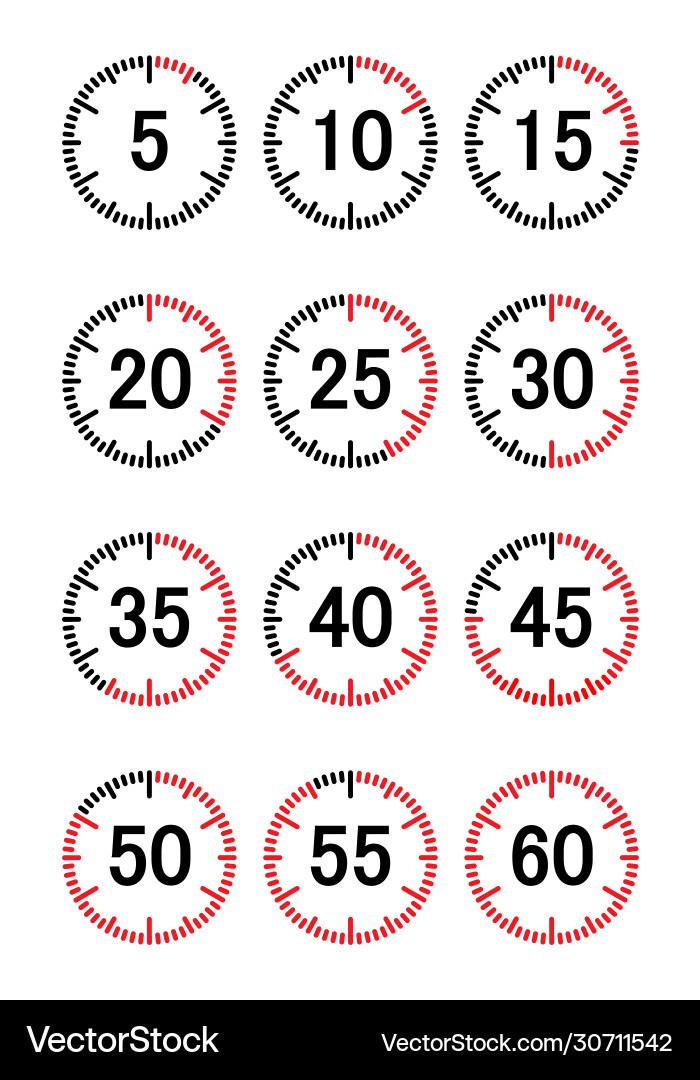 Countdown Timer Uhr oder Zeitzähler transparent Countdown Timer Uhr oder Zeitzähler transparent vektorbild