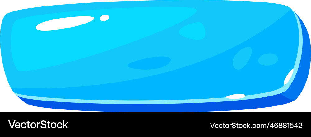 Glossy web game button vector image