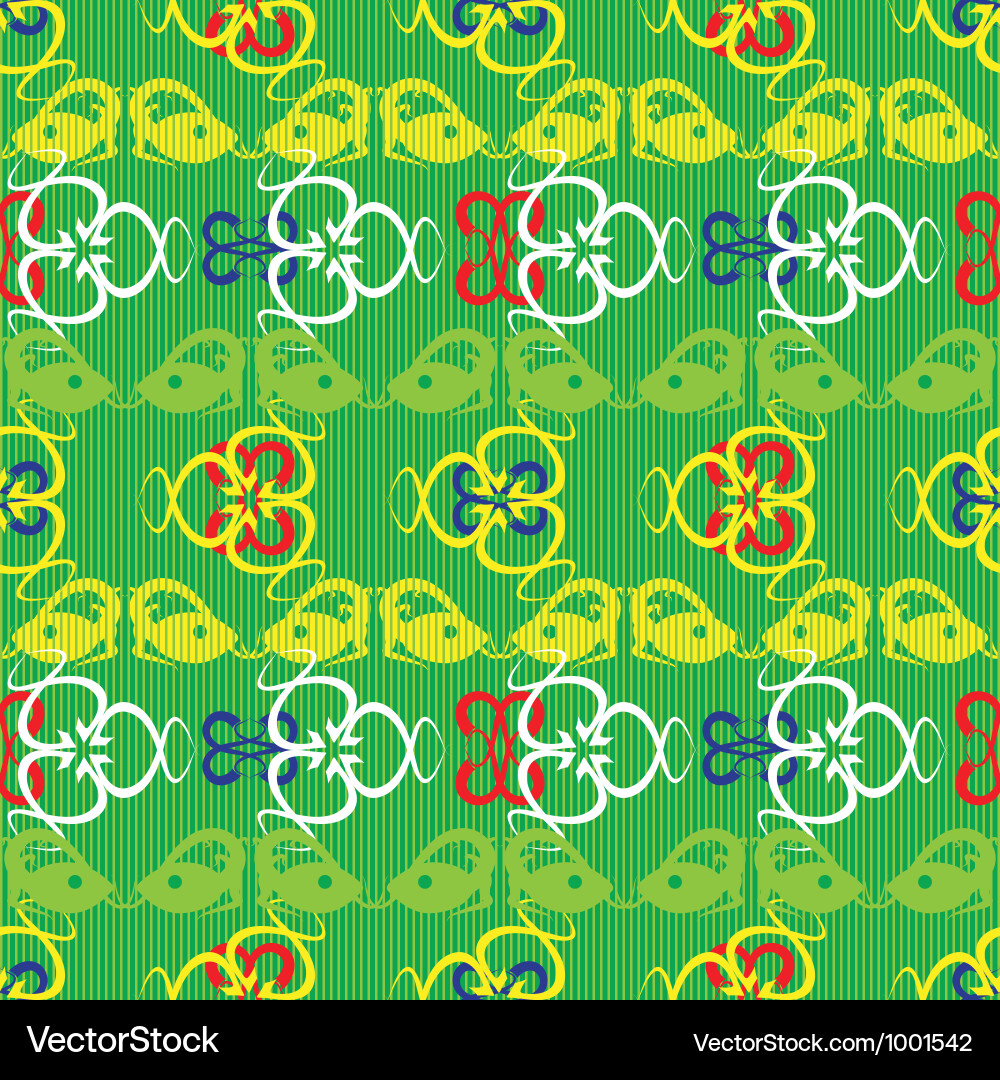 Lizards pattern vector image