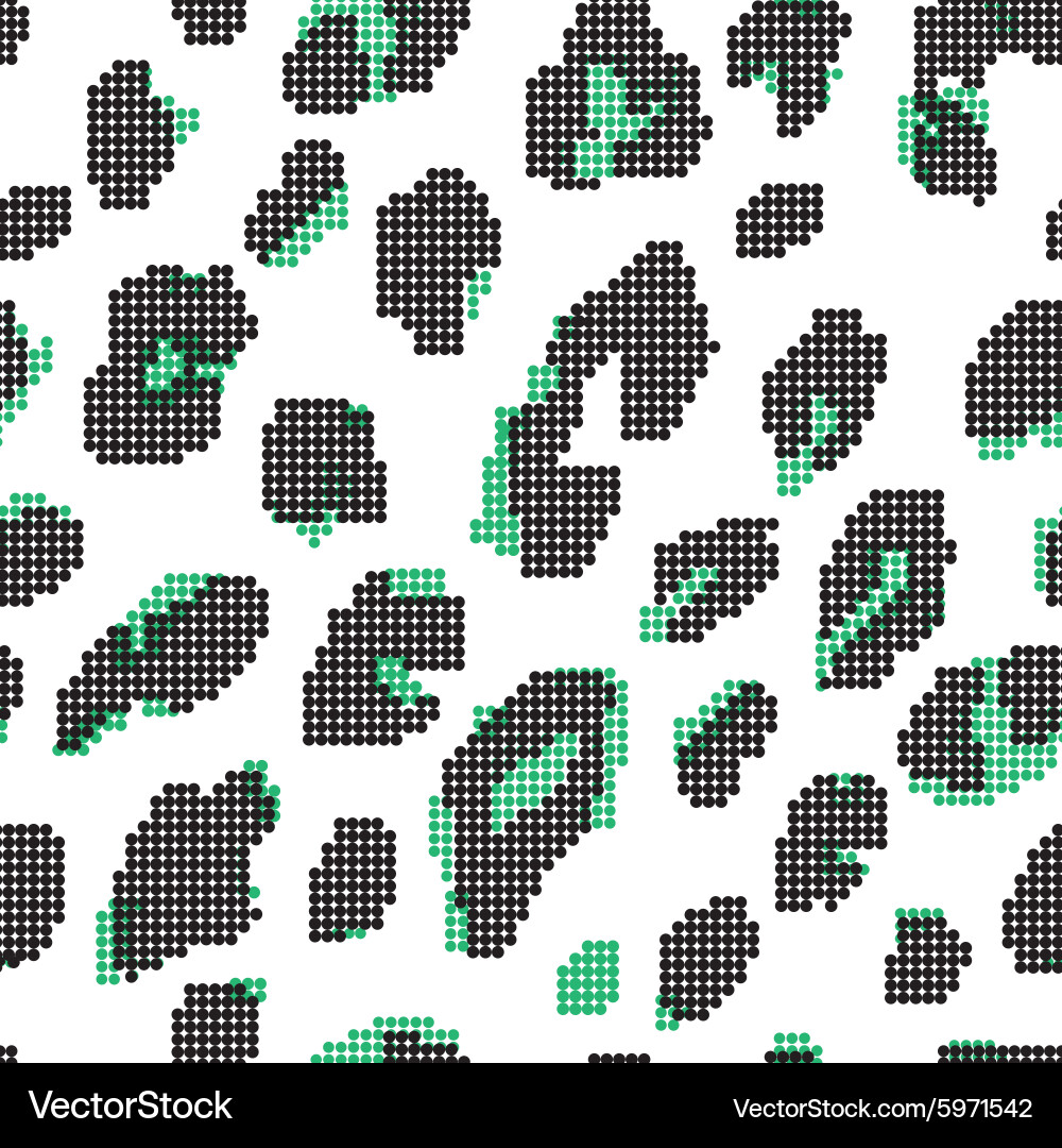 Print fur leopard dots pattern Vector Image