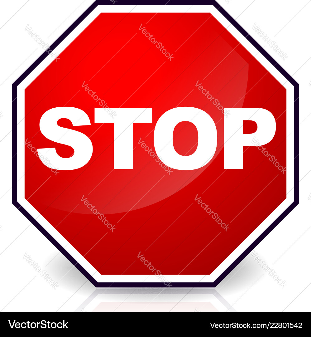 Stop sign Stop sign vector image