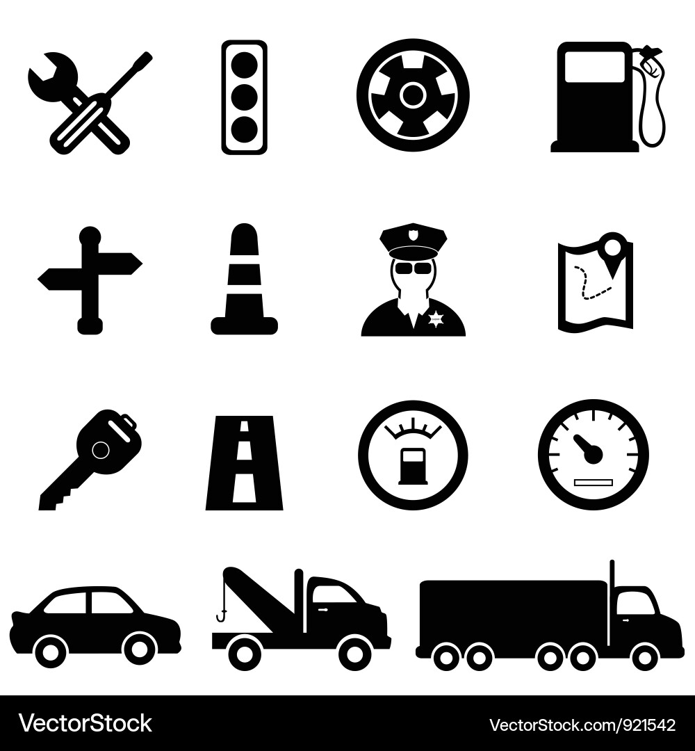 Transport Icon Set vector image