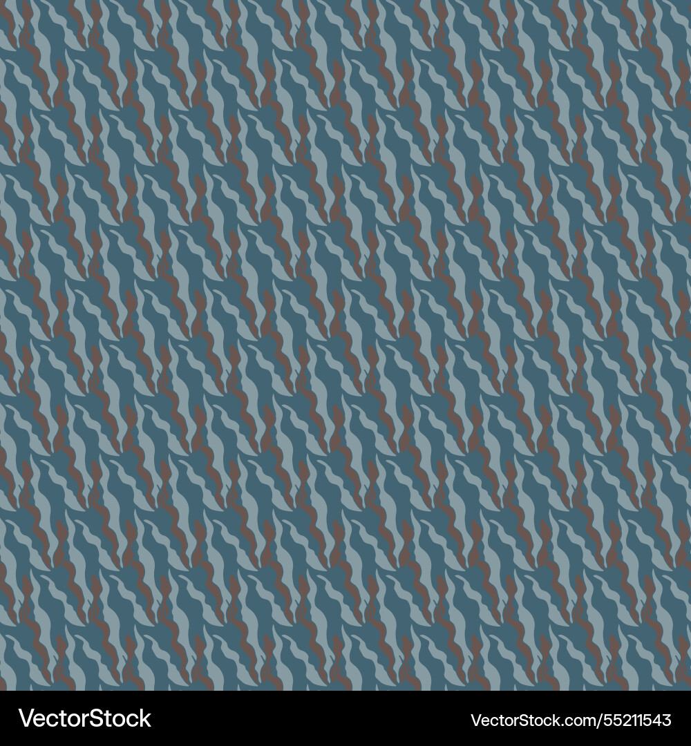 Abstract flowing shapes seamless pattern vector image