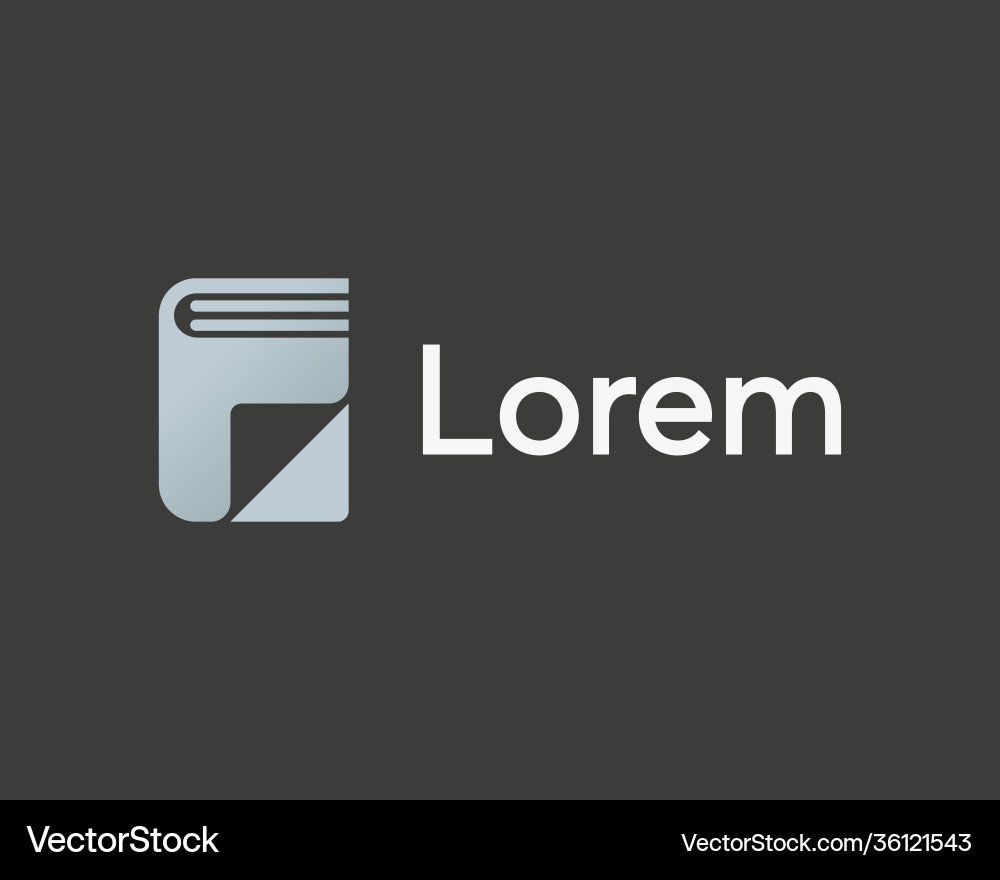 Abstract gradient book textbook with paper folded Abstract gradient book textbook with paper folded Vector Image