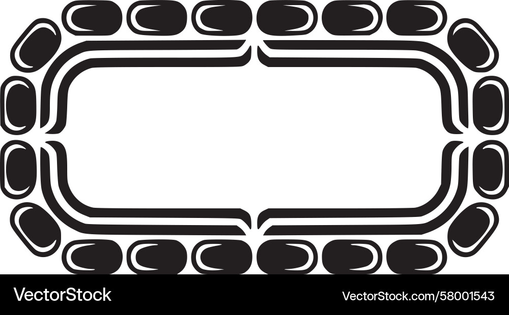 Abstract Table Outline Vector Image