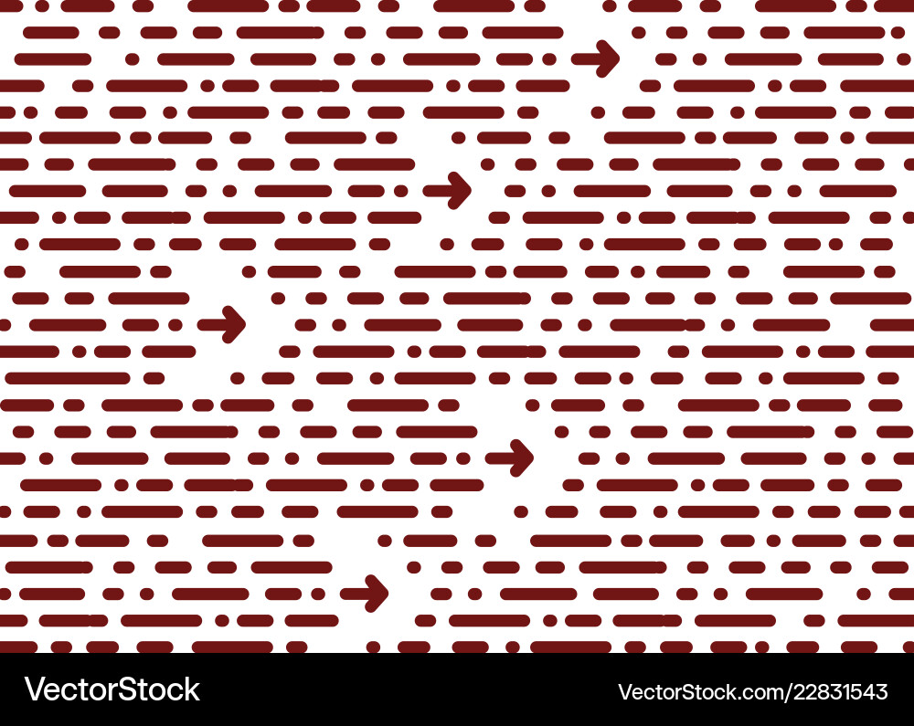 Chaotic Red Dot Stripe Pattern vector image