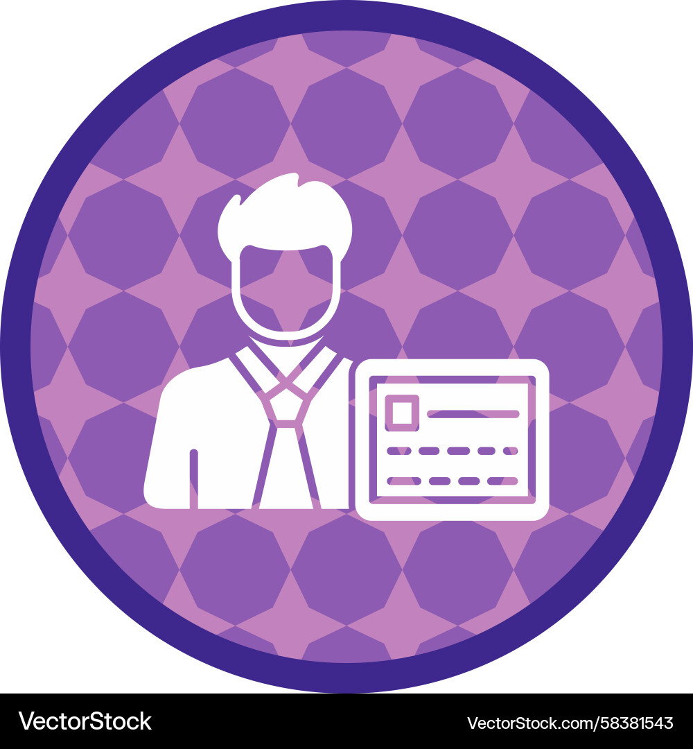 Coding User Icon - Developer Vector Image
