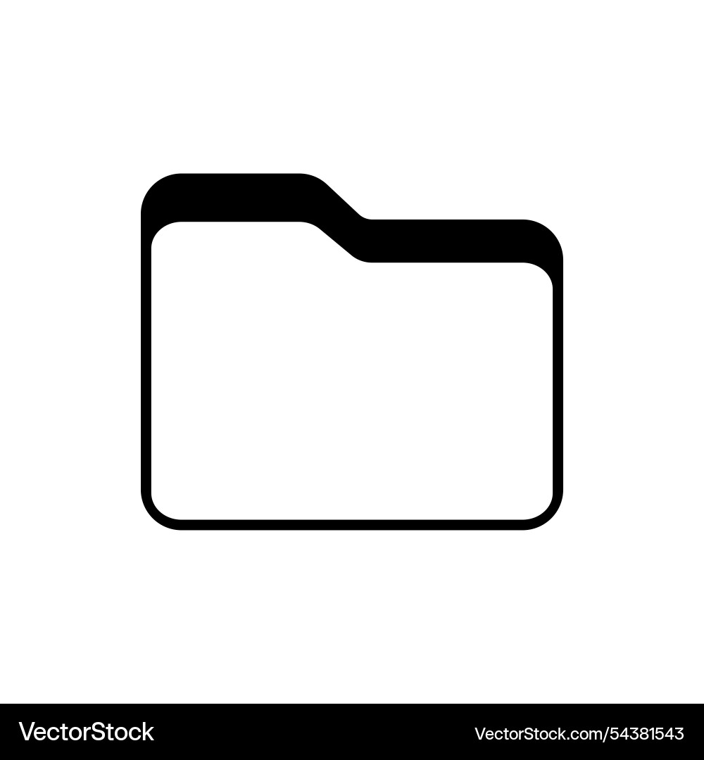 Computer folder icon file symbol vector image
