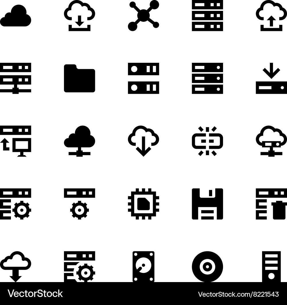 Data storage server and transfer-1 vector image