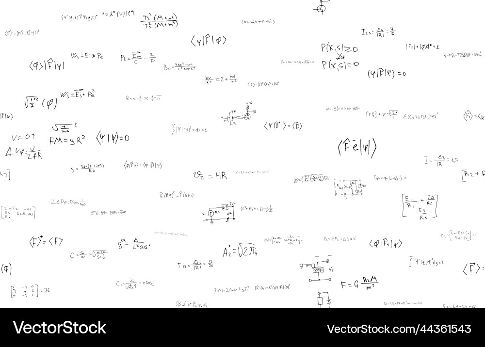 Formulas of astrophysics quantum mechanics radio Formulas of astrophysics quantum mechanics radio vector image