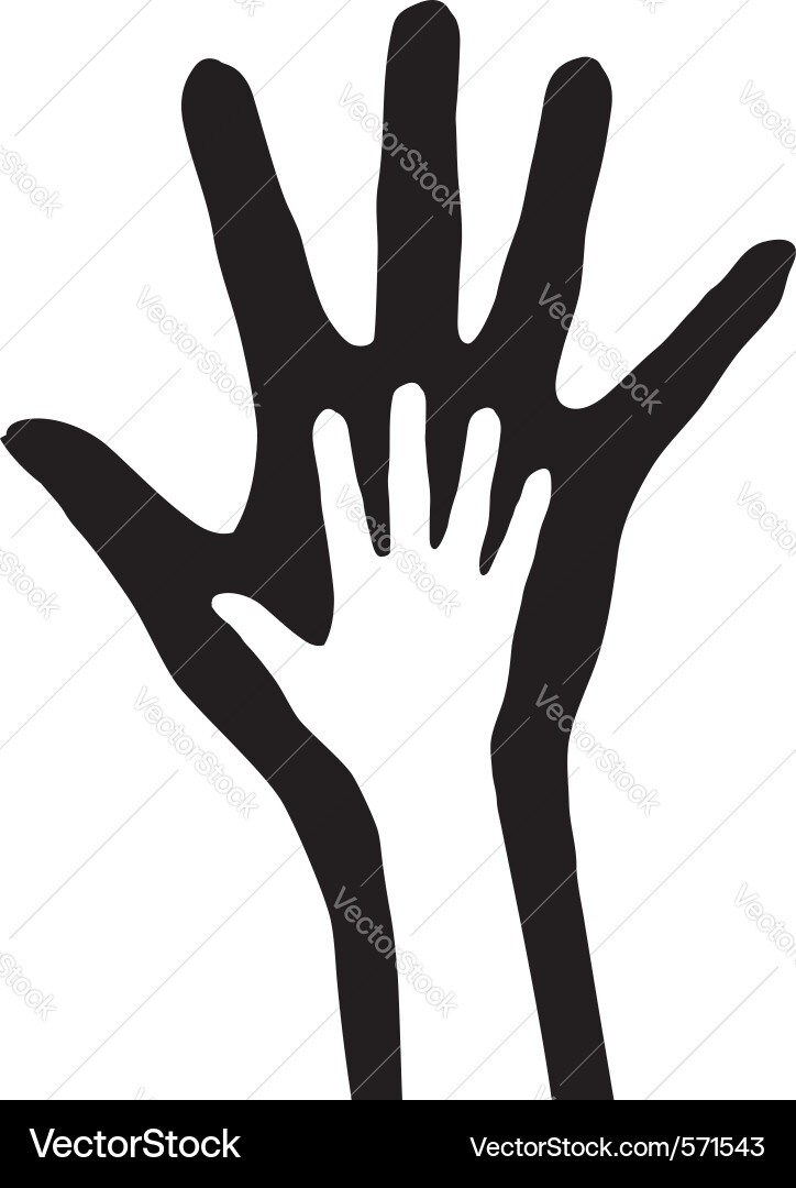Hand in Vector Image