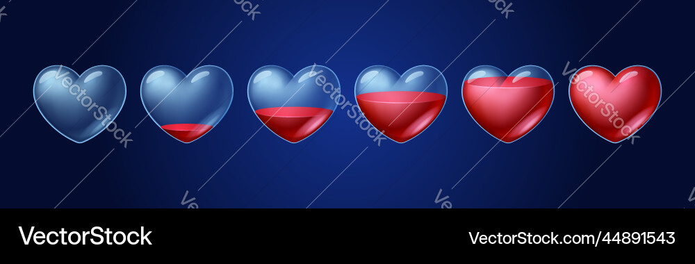 Heart Fill Progress Animation vector image