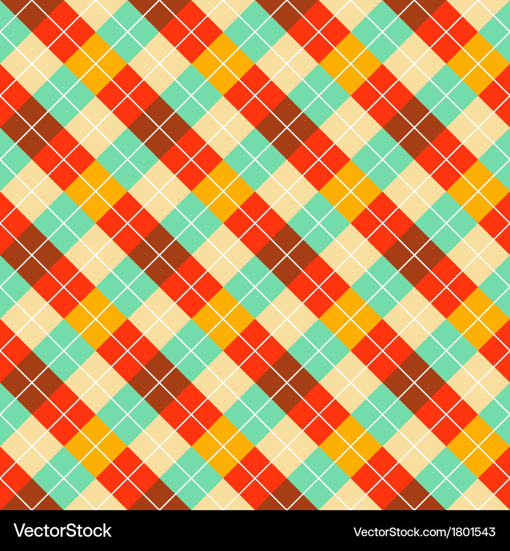 Pattern with color rombuses vector image