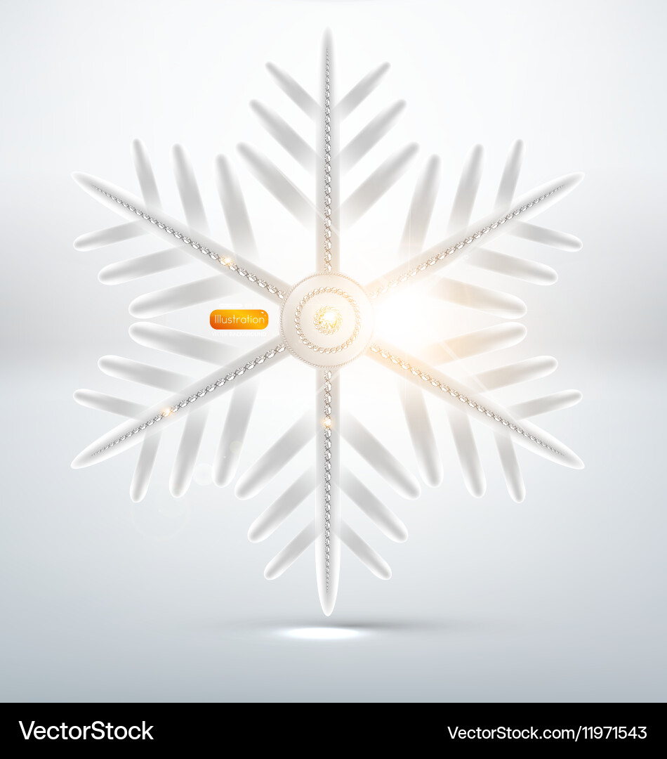 Snowflake design Vector Image