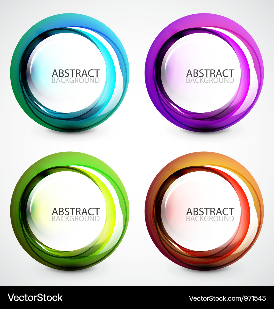 Swirl set Vector Image