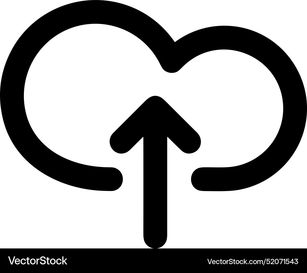 Upload outline icon symbol image Vector Image
