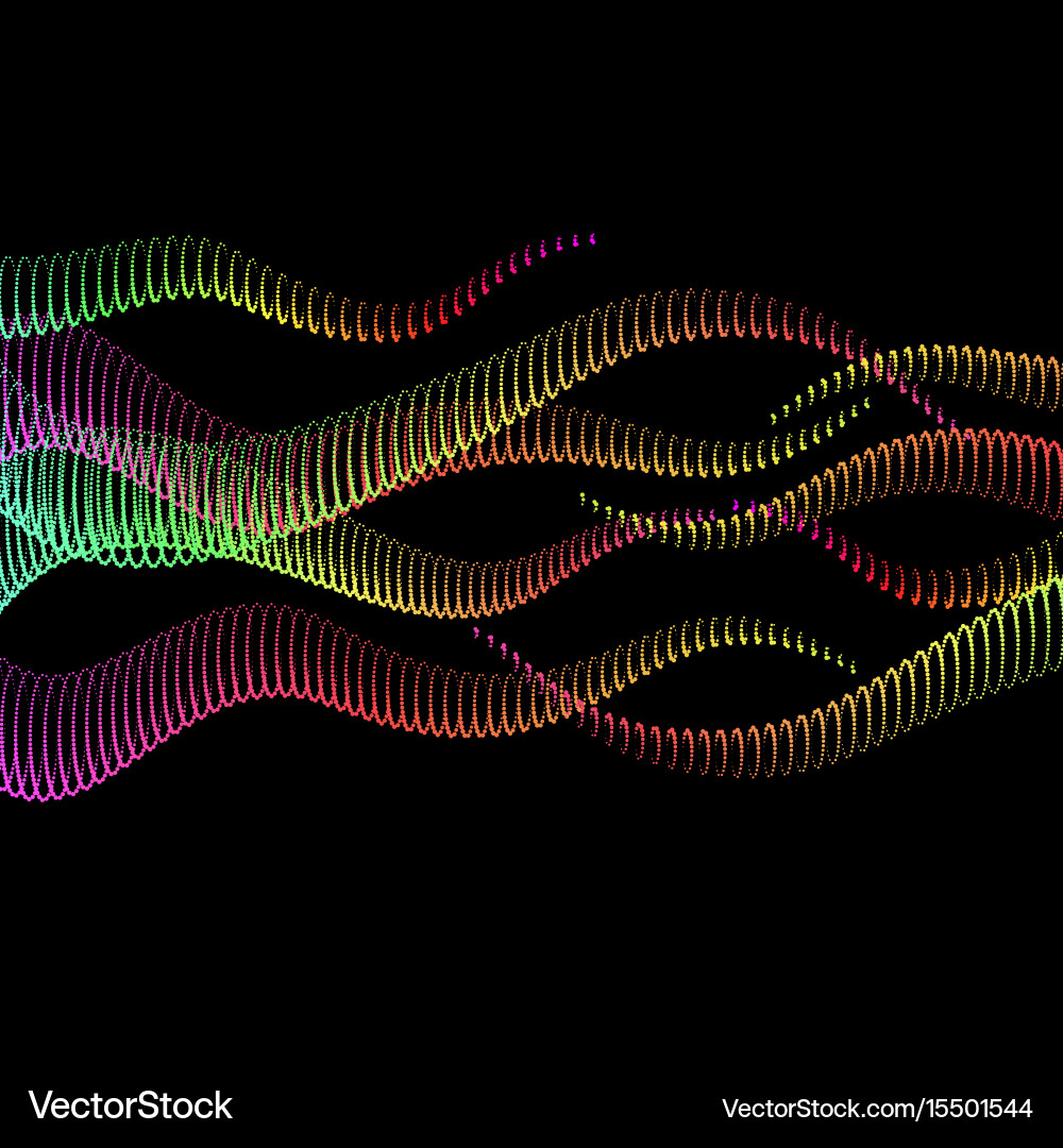 Abstract background with a colored dynamic vector image